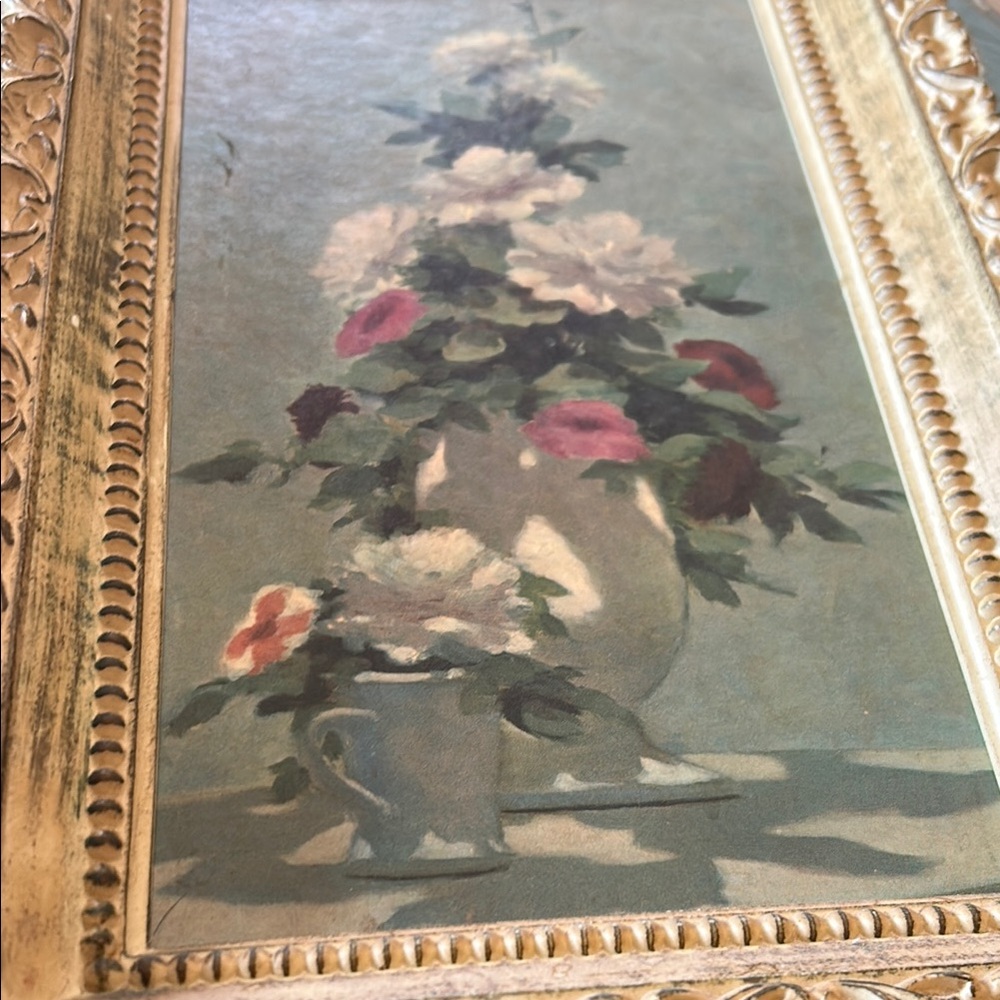 Vintage Floral Vase Framed Art - Picture 7 of 7